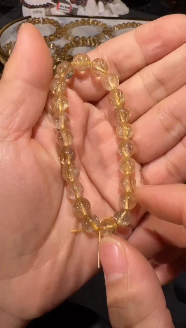 未镶嵌手串发晶SJ-566金发晶