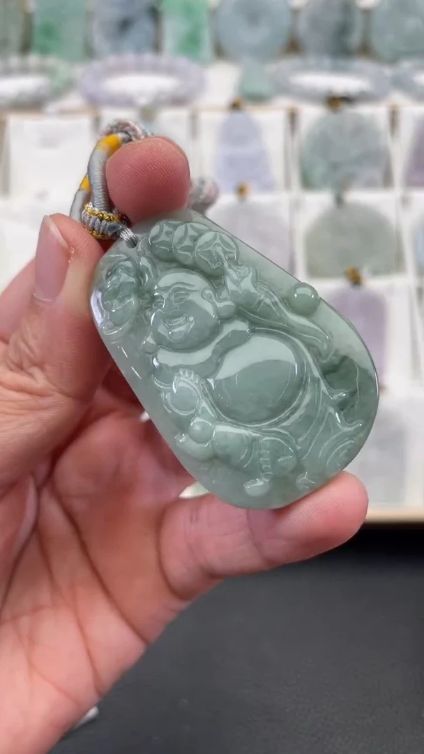 颈饰未镶嵌翡翠天然缅甸翡翠A货210