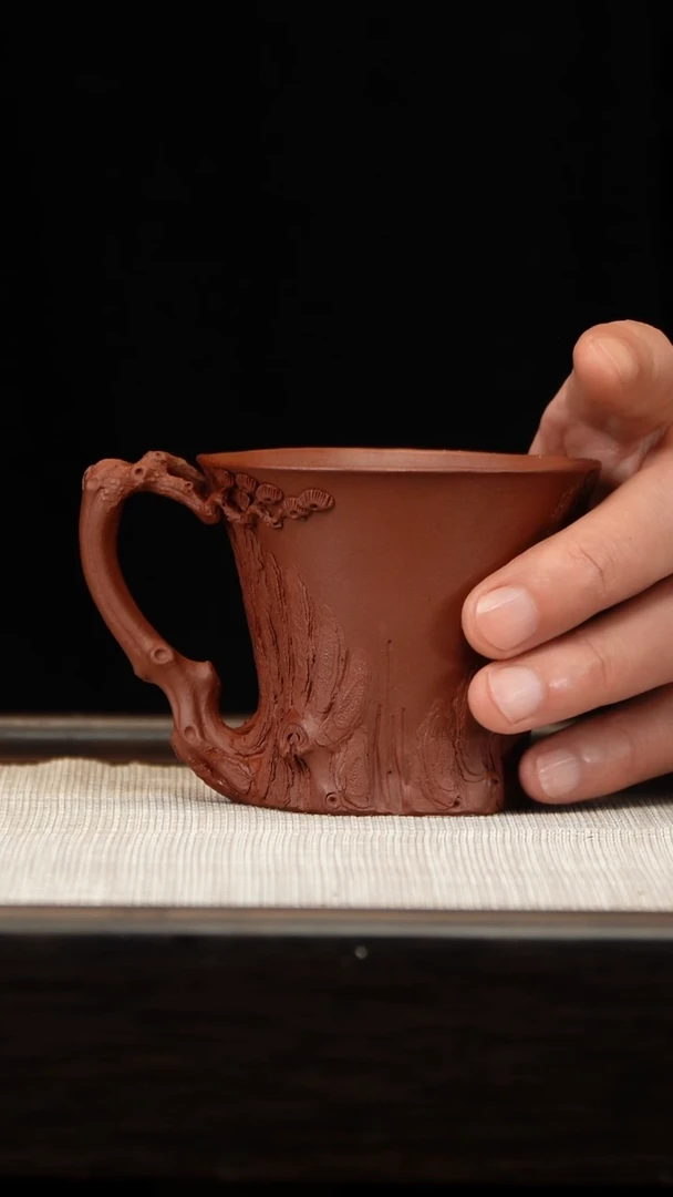 茶壶紫砂神**✔全手松粧杯180