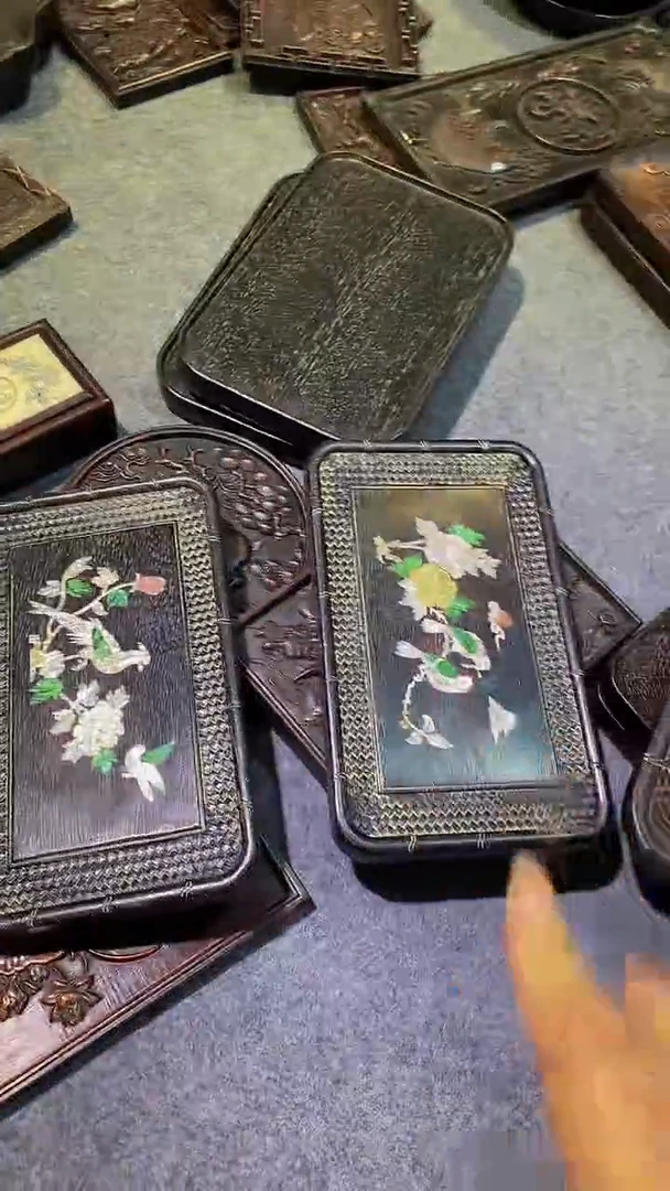 木紫檀雕刻板一物一拍