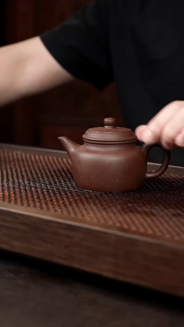 茶壶紫砂紫泥剑流德钟