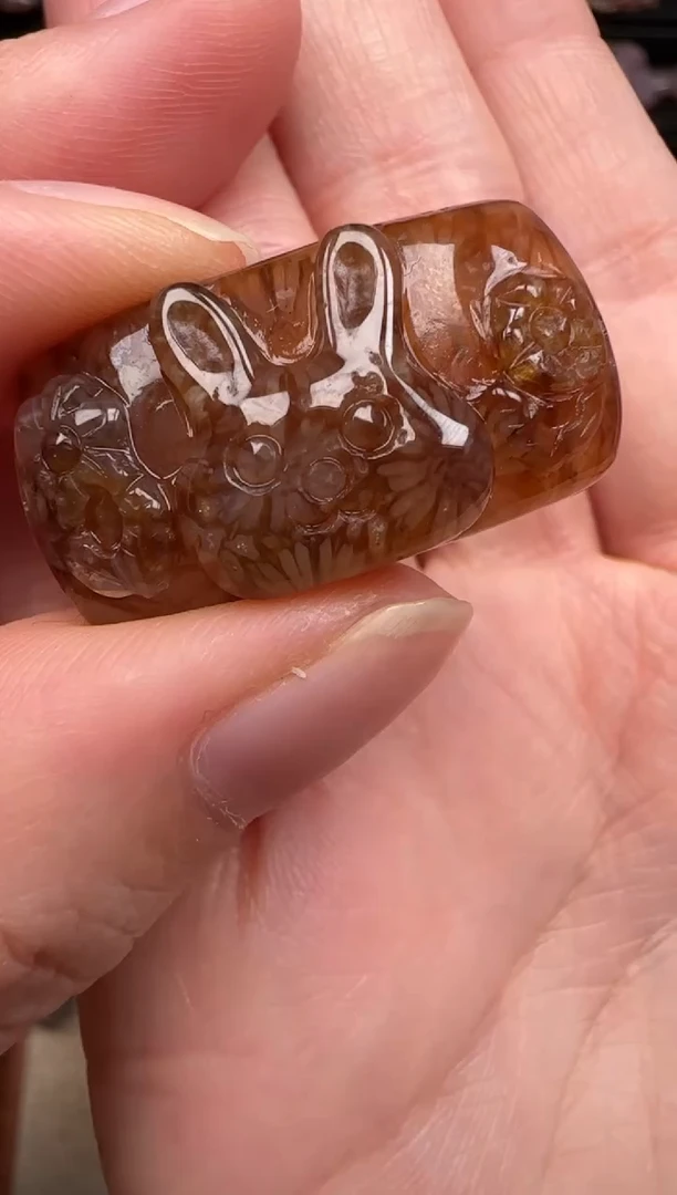 硅化珊瑚（珊瑚玉）未镶嵌颈饰502