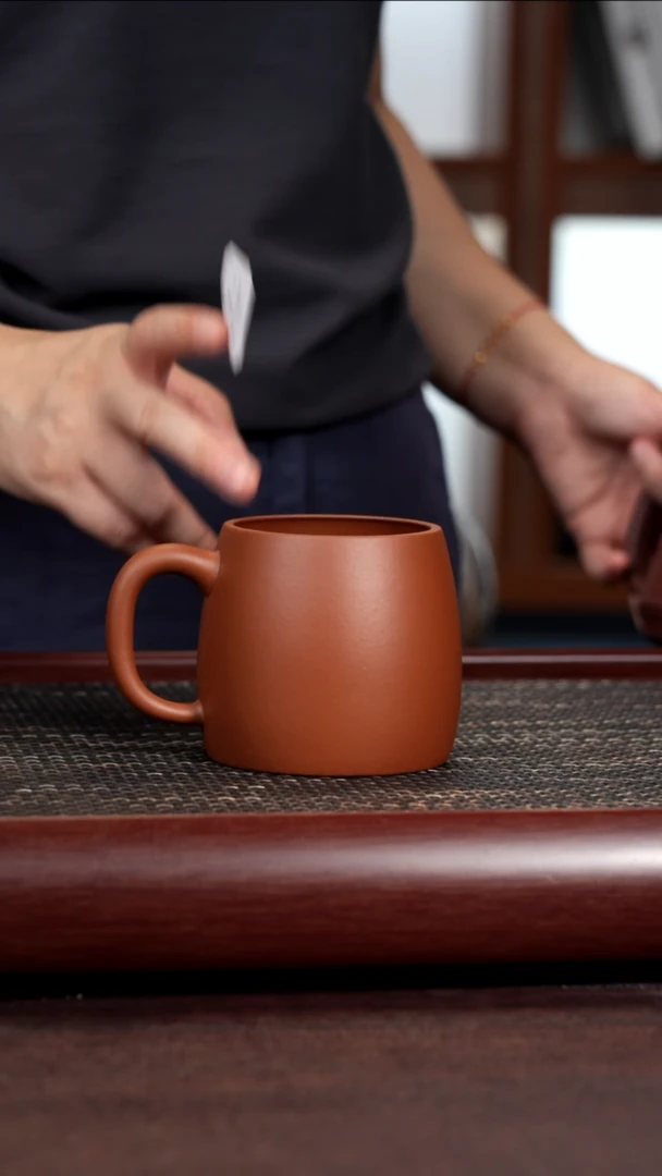 茶杯紫砂尾单瑕疵无盖红泥秦权不带礼盒