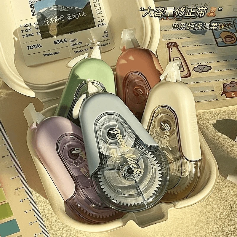 小红书ins风防摔修正带高颜值小清新涂改带大容量顺滑静音改正带