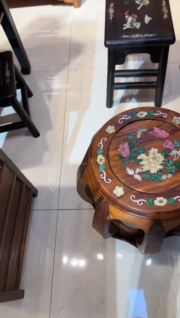 【闪购商品】木木艺花开富贵鼓凳550.88888