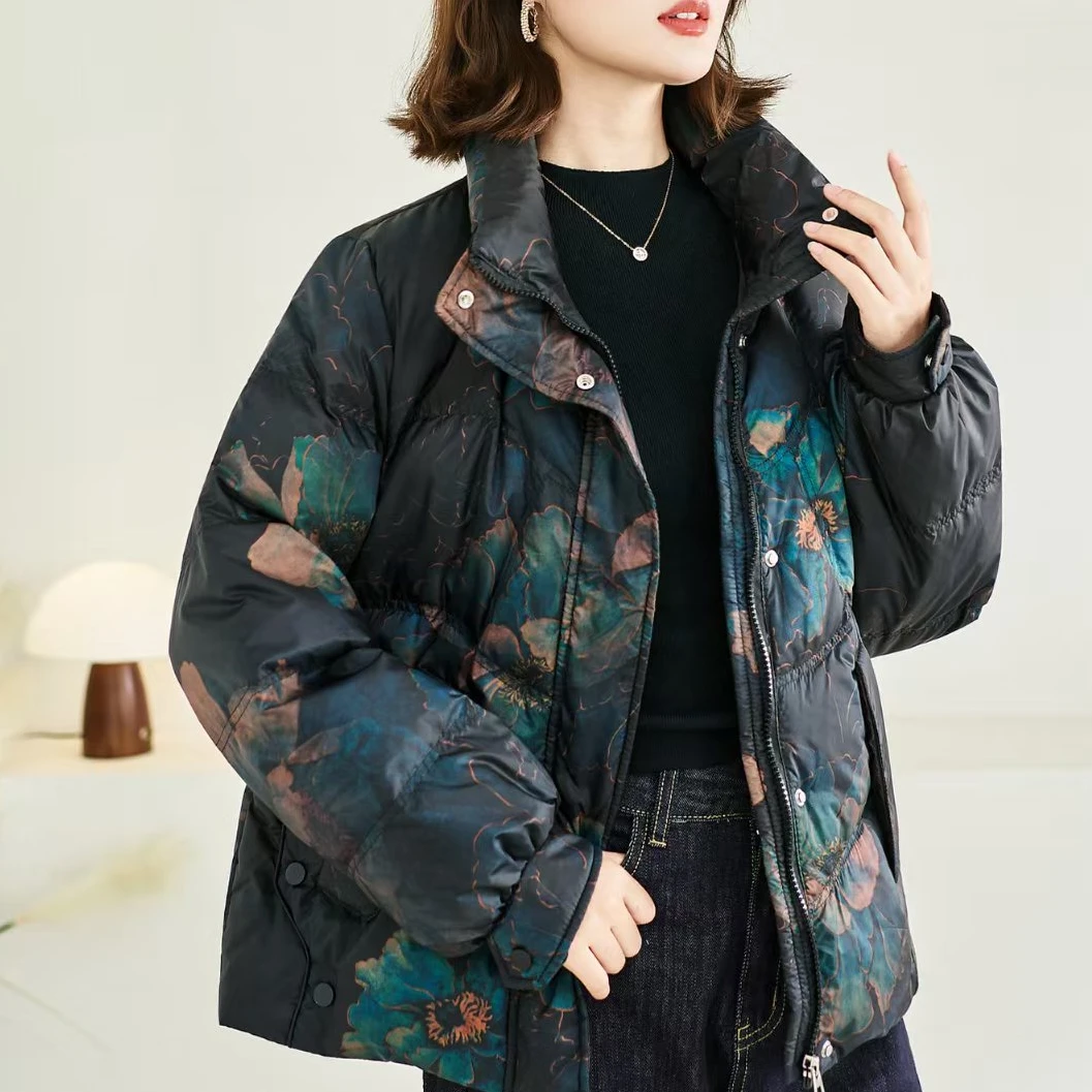 原版正品保暖气质减龄修身羽绒服