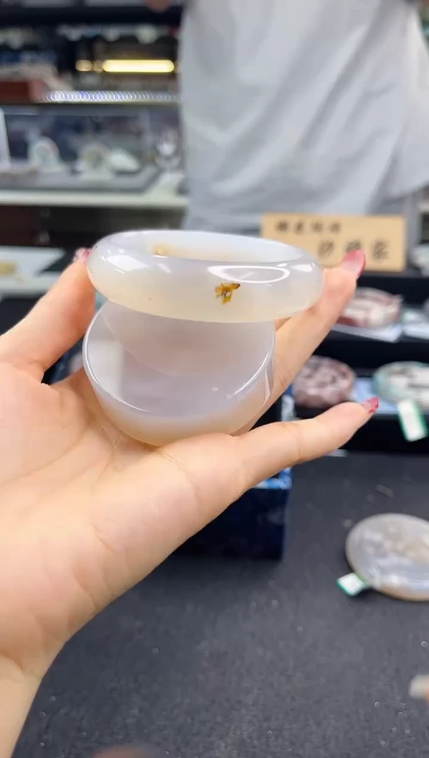 未镶嵌手镯石英质玉60圈口（赠品镯心）1022