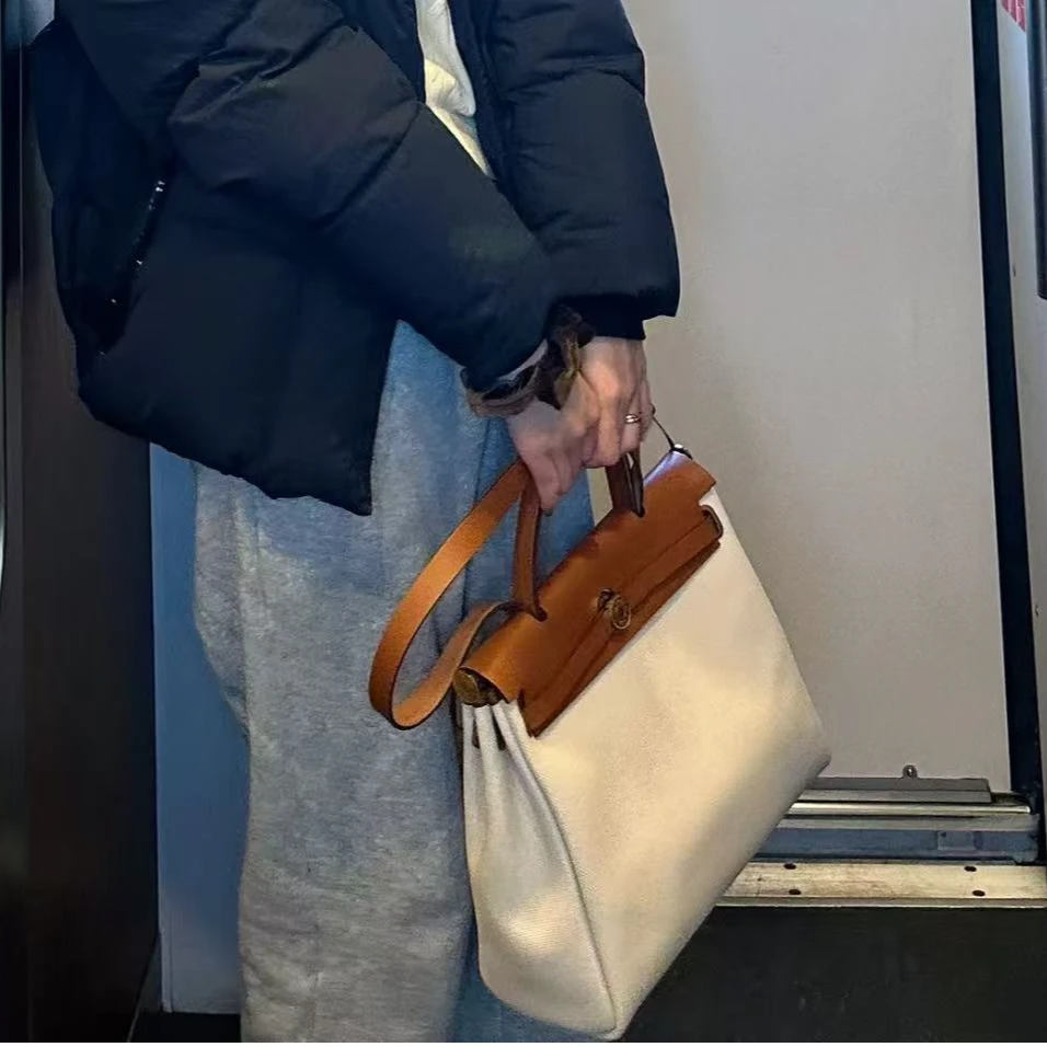 95新 Hermes/爱马仕 理里奢品/ 爱马仕herbag 31厘米单肩包
