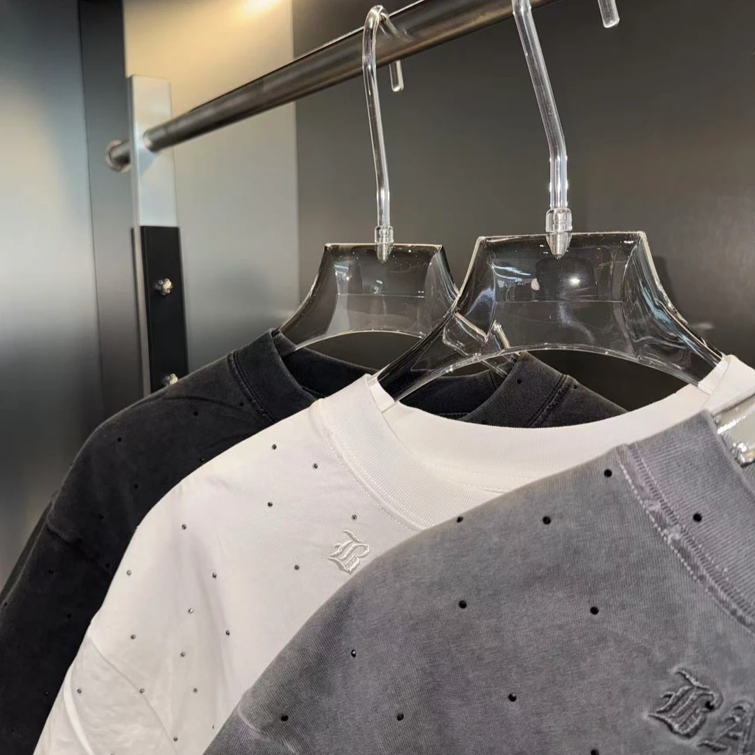 新款休闲宽松 满天星百搭男女同款T恤 5888