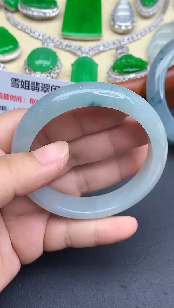 未镶嵌手镯翡翠490-中国好珍宝