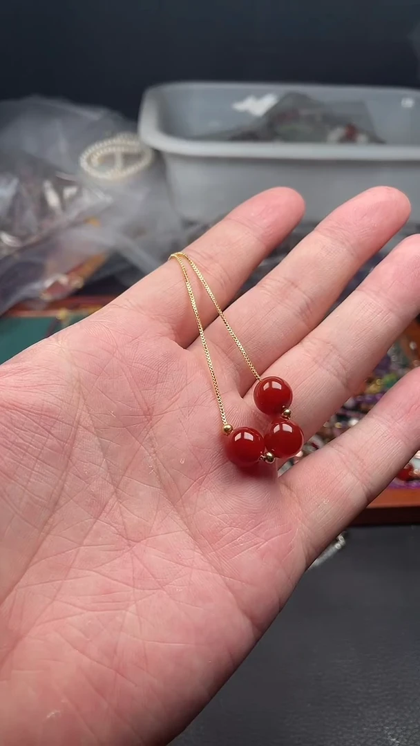 南红玛瑙未镶嵌颈饰多样性发货拍一发一