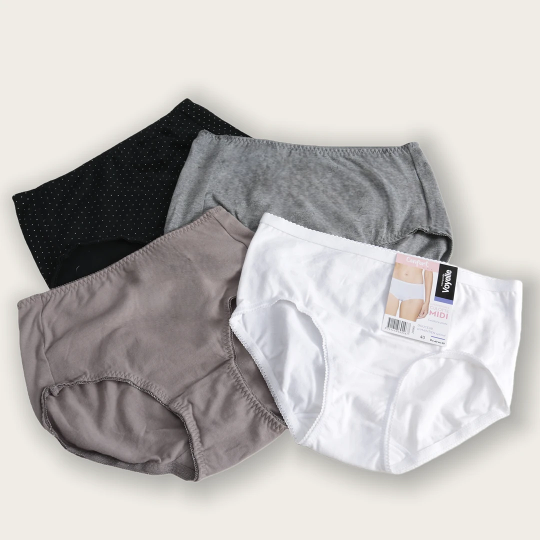 【6条装】女士中腰内裤02613三角内裤中腰亲肤舒适