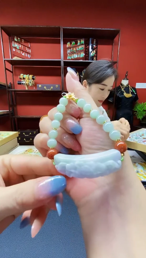 颈饰未镶嵌翡翠翡翠手串