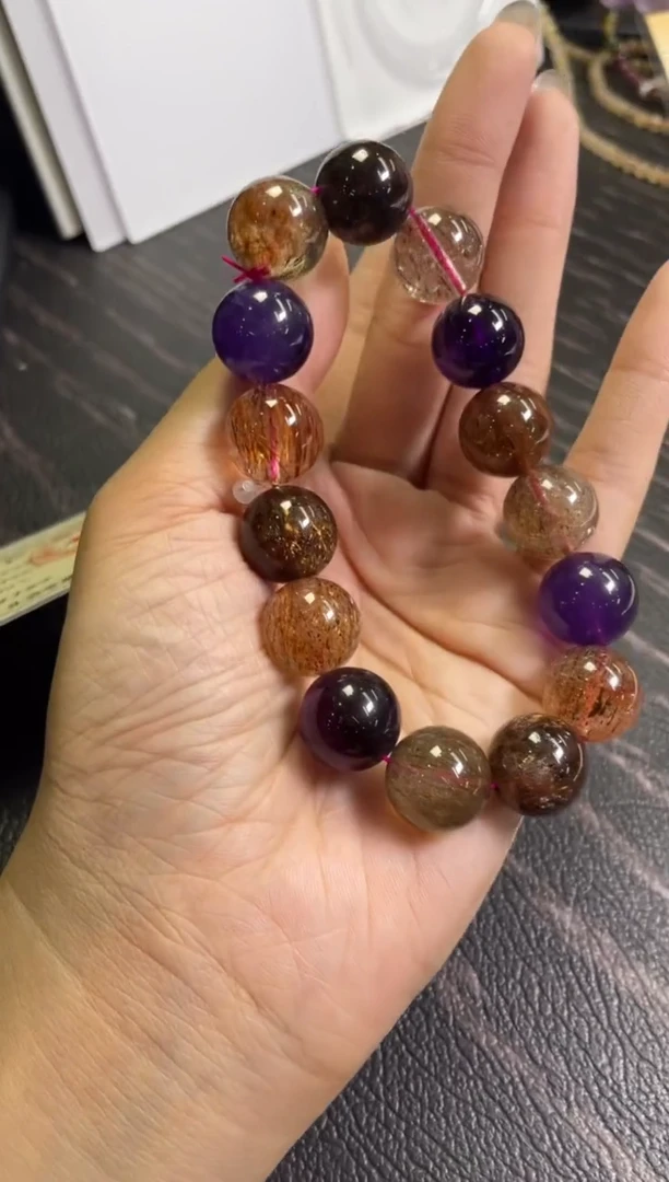 水晶手链未镶嵌15±/x-982【黑金彩超