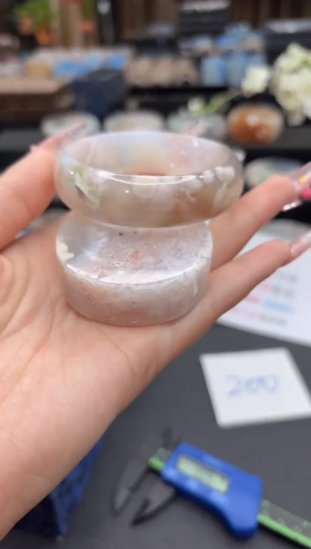 未镶嵌手镯石英质玉266(55圈赠送镯心)