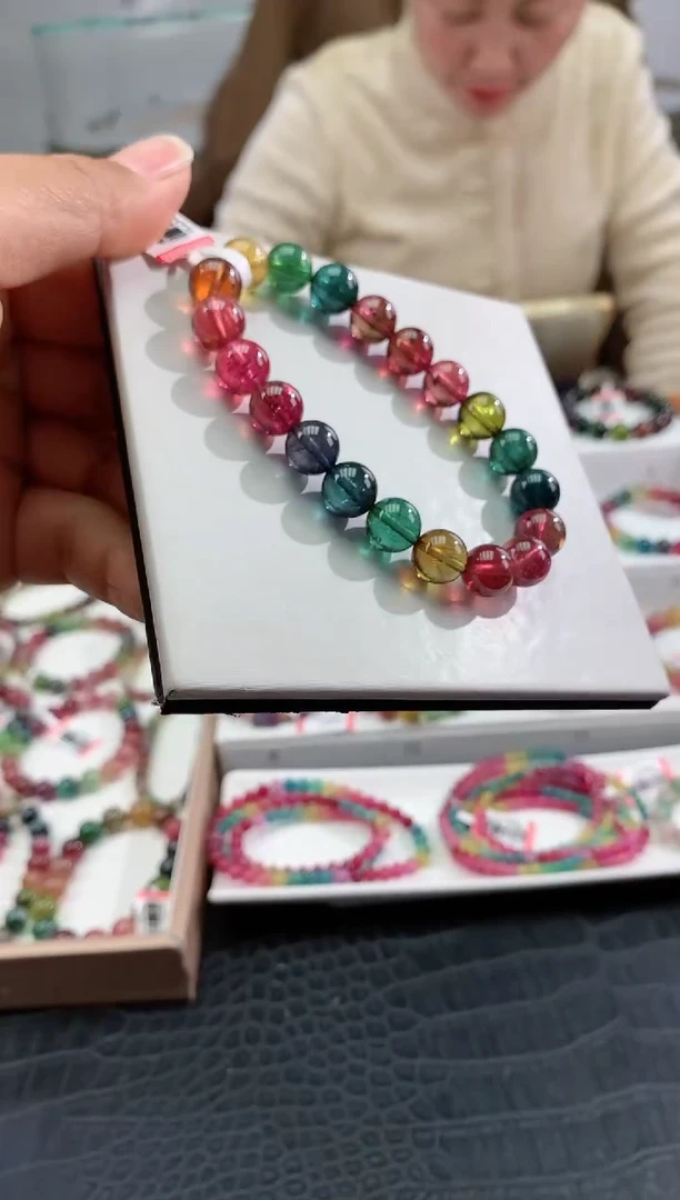 【闪购商品】碧玺手串未镶嵌多样性发一条