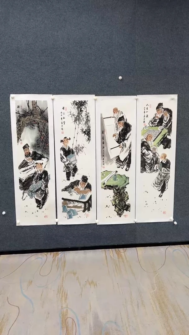 国画9.15-臻选-冯高翔-四条屏-49