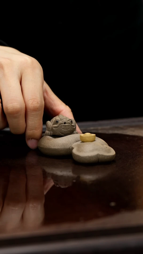 紫砂茶宠紫砂如意金蟾