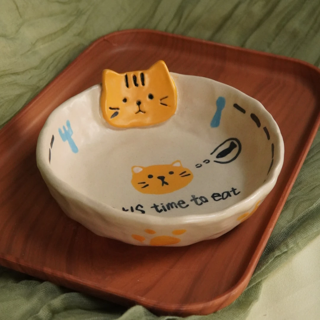 景德镇设计师手工创意陶瓷胡萝卜双耳杯