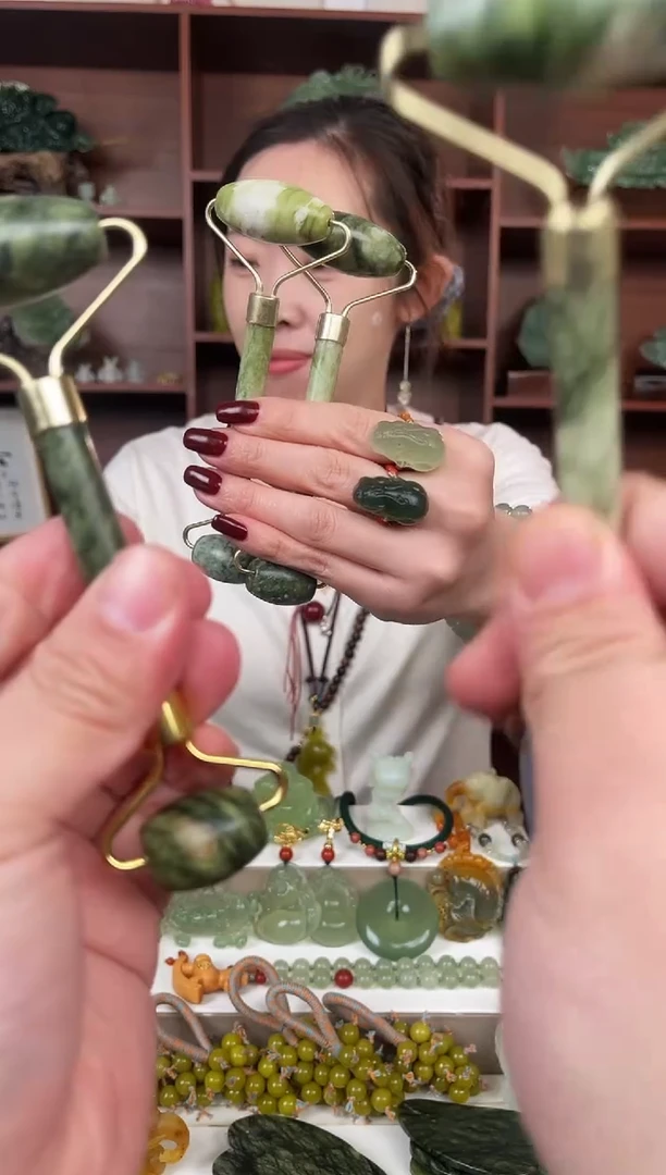 未镶嵌蛇纹石玉颈饰多样性发货拍一发一