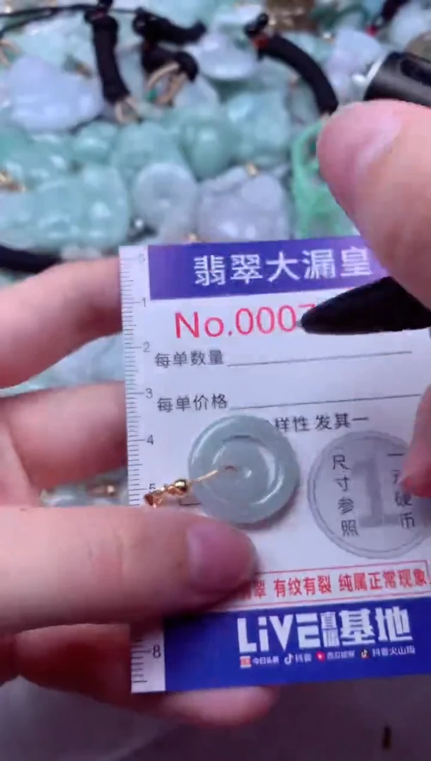 吊坠(不含链)未镶嵌翡翠7340