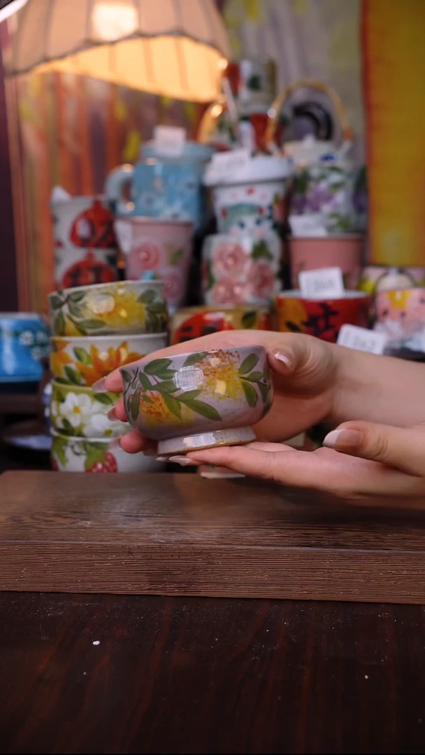 杯子陶泥垚手作 景德镇手工手绘陶瓷器物
