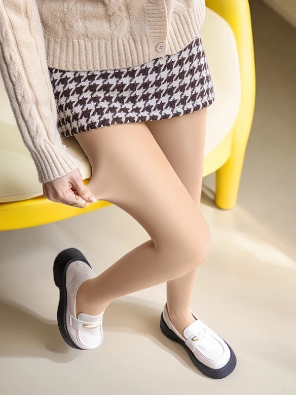 A829 春夏款高腰防勾丝不假白立体塑臀光腿神器高弹美腿水光袜