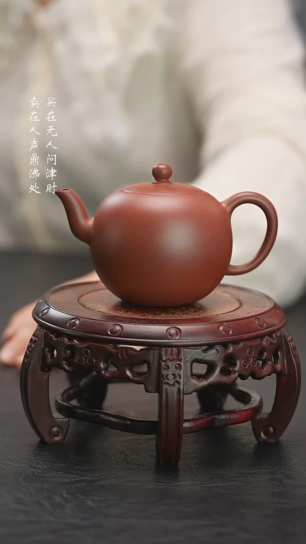 茶壶紫砂拾珍堂红皮龙一粒珠