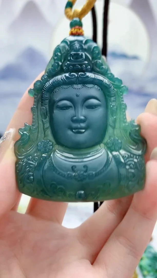 未镶嵌定制翡翠4812jw-毛货挂件93