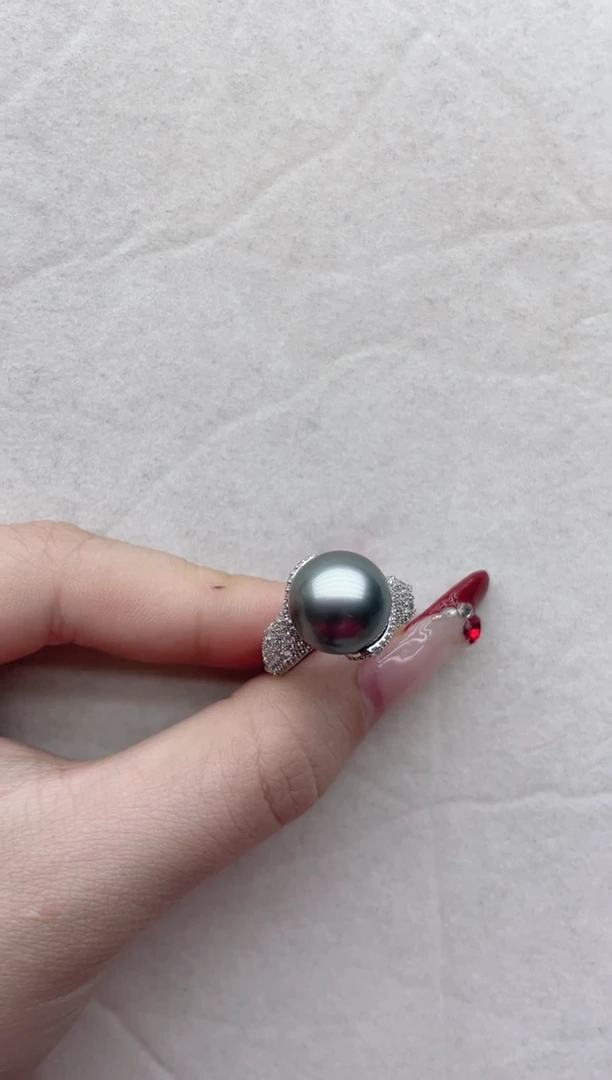 【闪购商品】海水珍珠戒指银S925镶嵌Y74