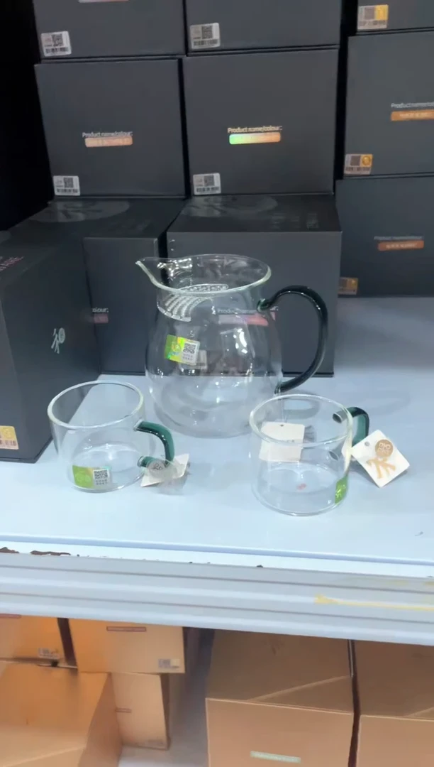 禾器/晶彩/观禄煮茶器/墨绿+清禾杯墨绿色