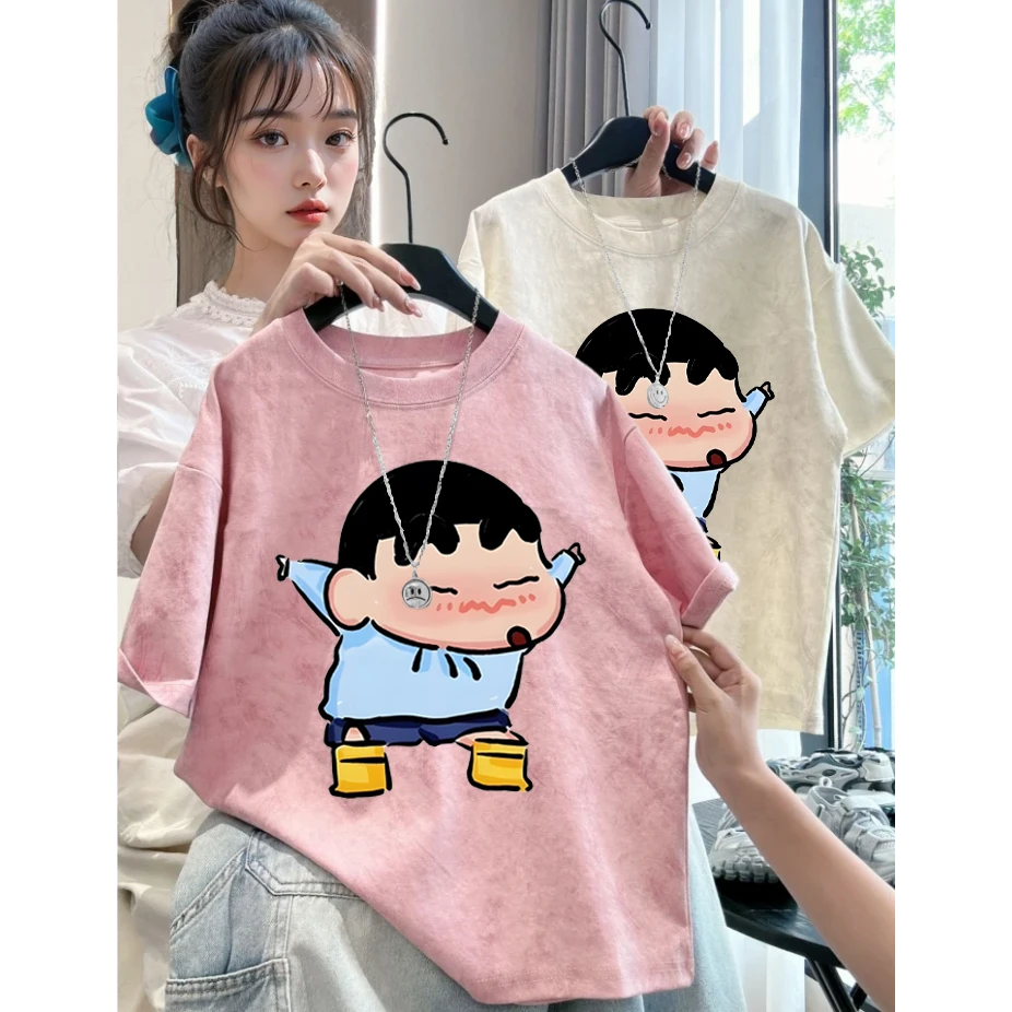 『冰感高晶纯棉』儿童夏季宽松印花个性帅气休闲时尚男宝女宝半袖