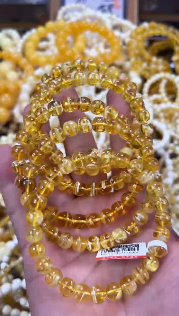 未镶嵌琥珀裸石JH25  8左右拉丝多样性一条