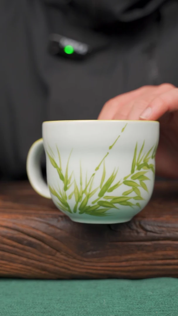 【闪购商品】瓷片76寻一缕瓷香杯釉下手工手绘瓷器