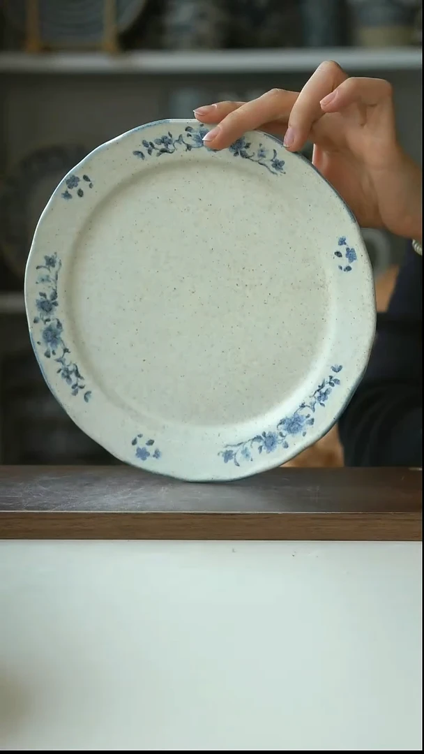 陶Hitable 青黛早餐盘21cm@4-2@