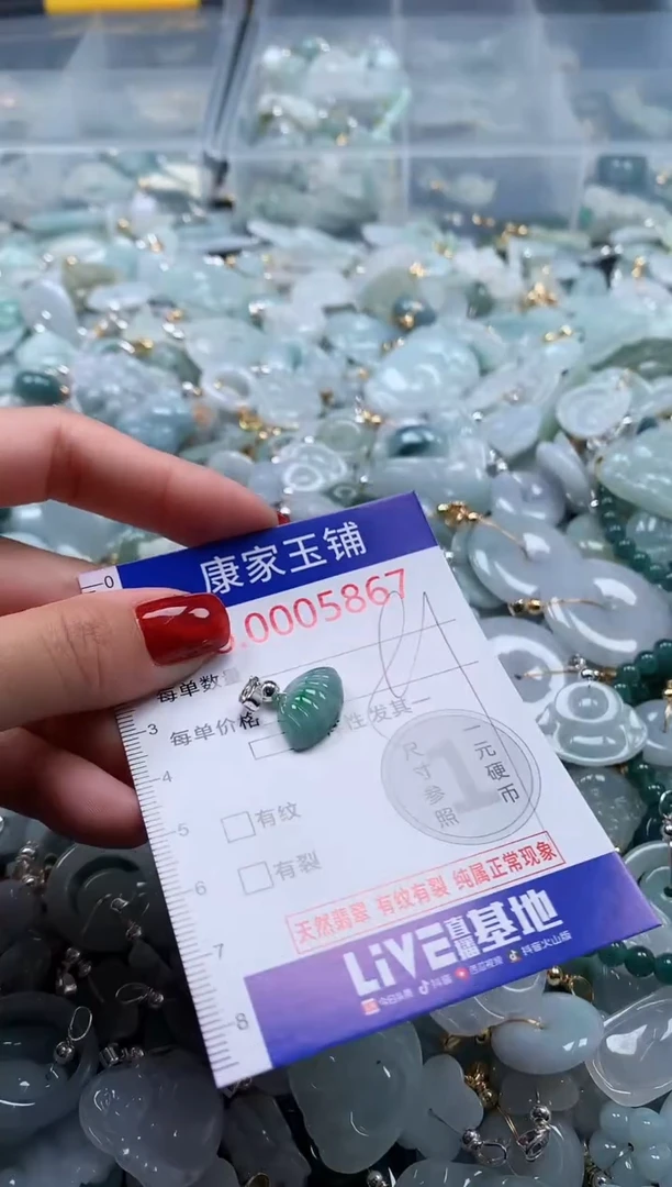 翡翠未镶嵌吊坠(不含链)5867