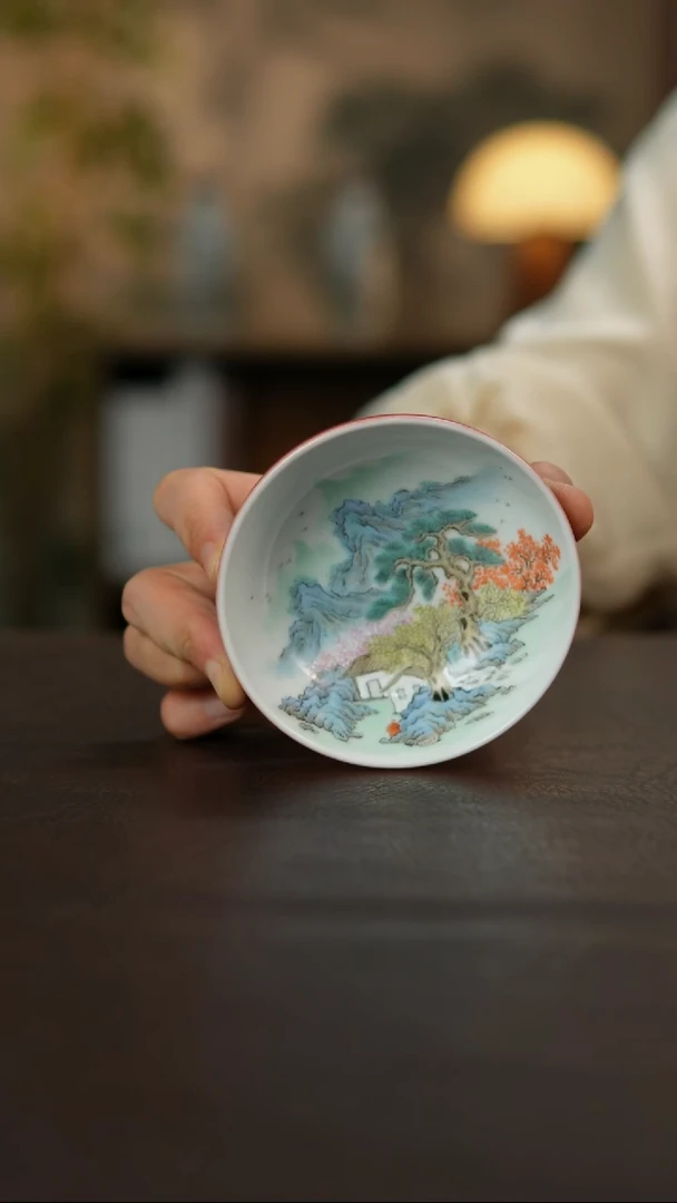 杯景德镇陶瓷杯碗柴烧多人