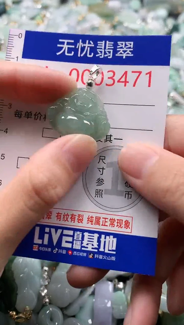 翡翠未镶嵌吊坠(不含链)3471