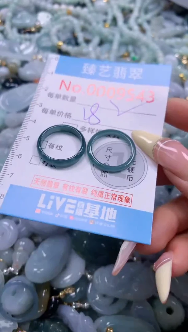 翡翠未镶嵌颈饰含绳0009543