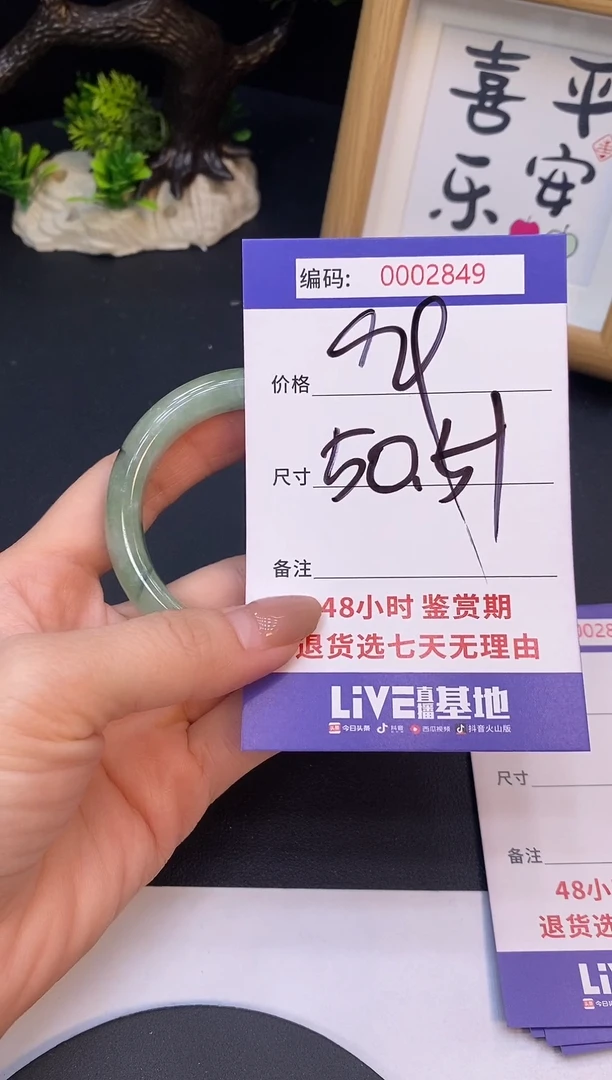 未镶嵌手镯翡翠0002849