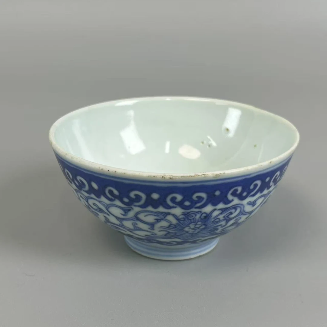 4170004清中期青花缠枝莲茶园