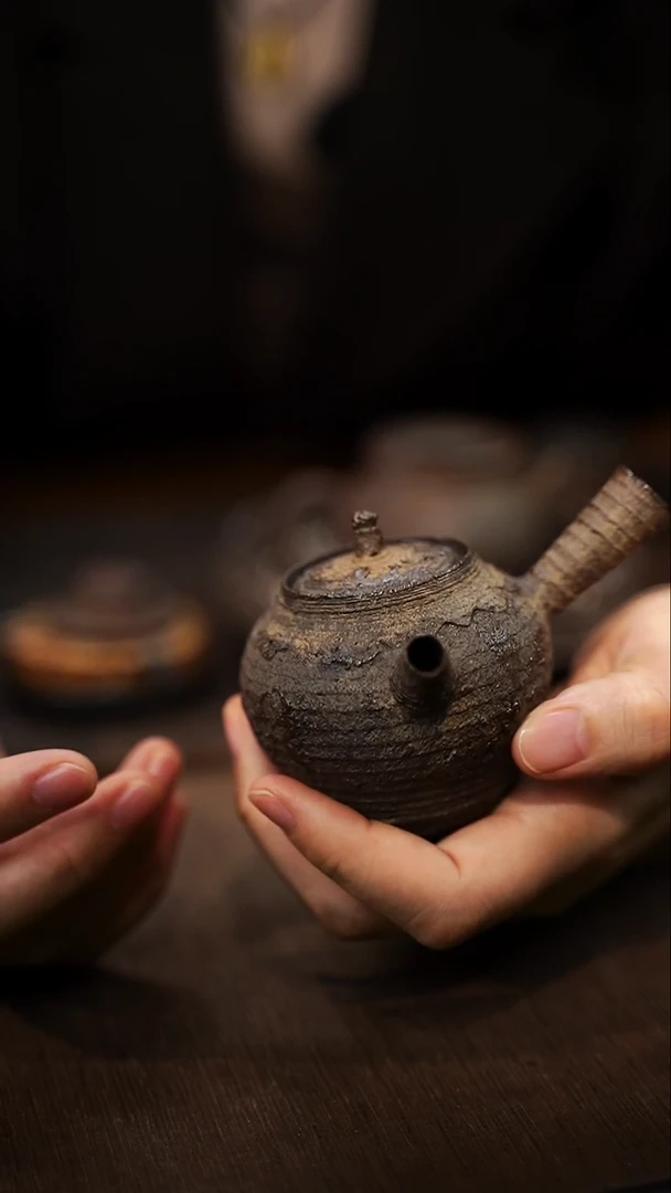 全手工制作  南蛮侧把壶