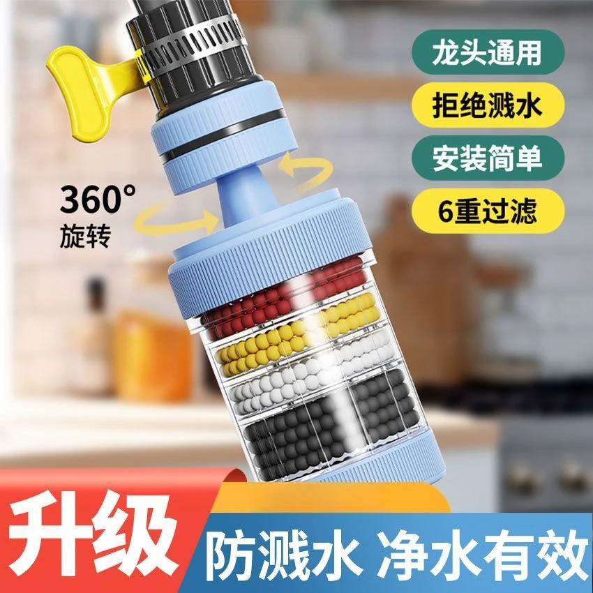 360度万能接口过滤器可拆洗水龙头过滤器家用自来水防溅花洒通用