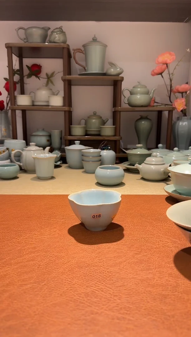 其他018梅花杯 天青釉一级精品 主人杯品茗杯*