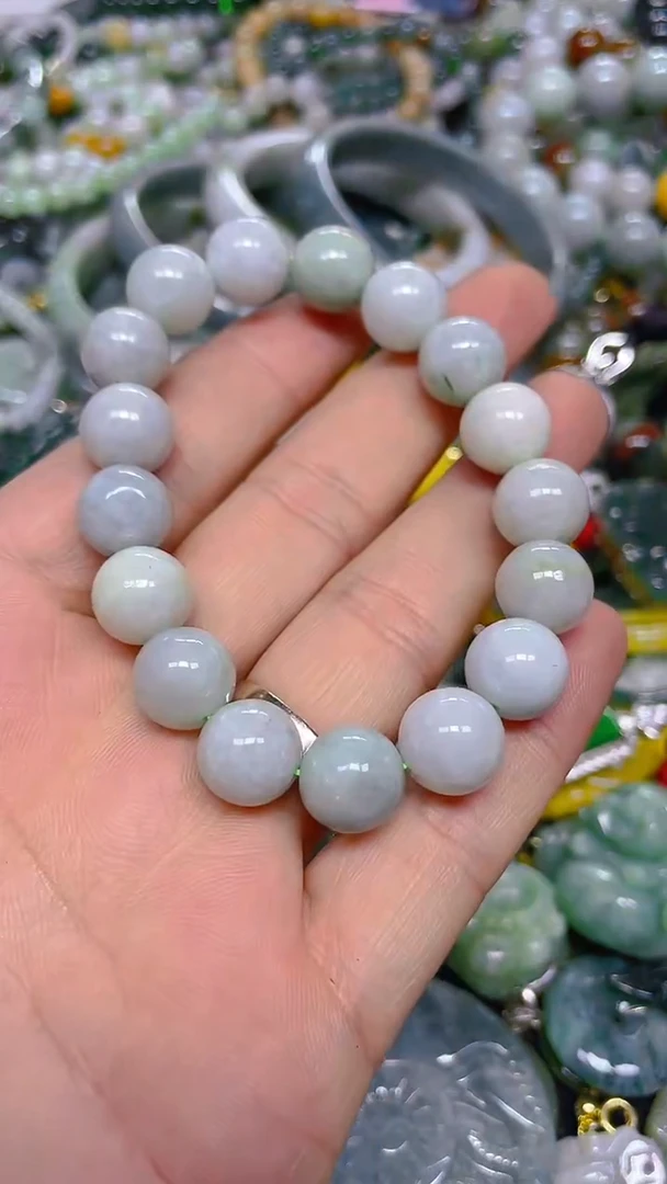 颈饰未镶嵌翡翠10mm/ P /翡翠A货，一件也是批发价