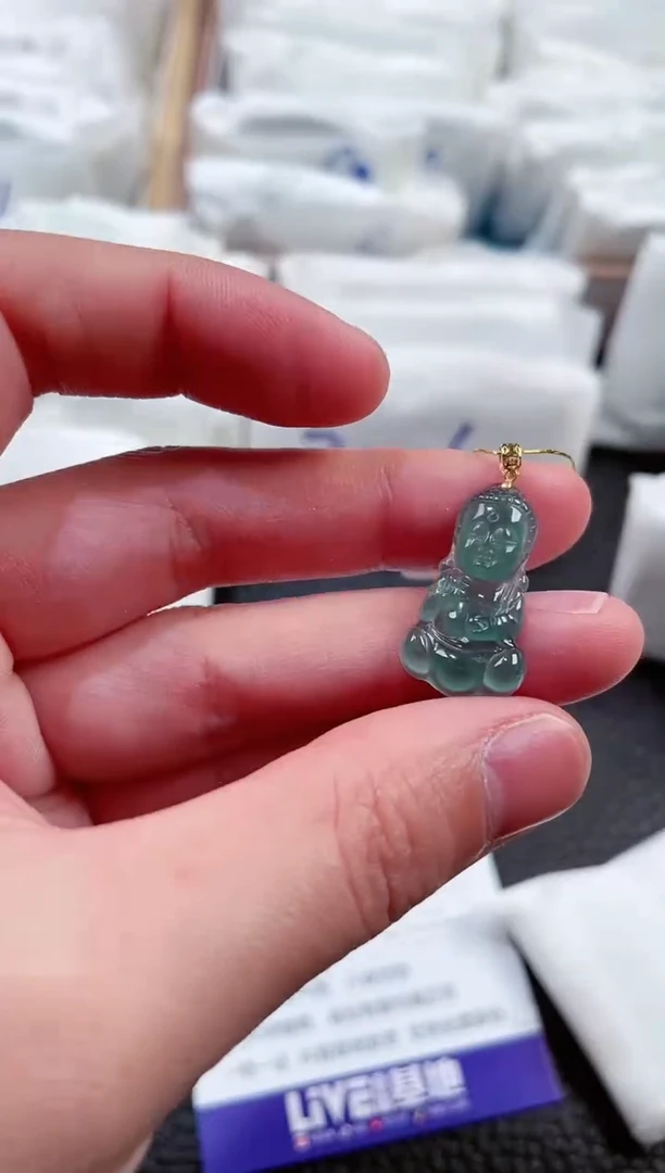 【闪购商品】翡翠颈饰18K金镶嵌00006159