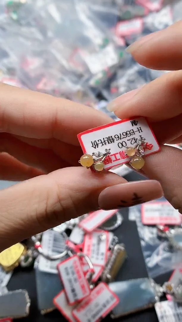 银S925镶嵌戒指翡翠天然A货缅甸翡翠