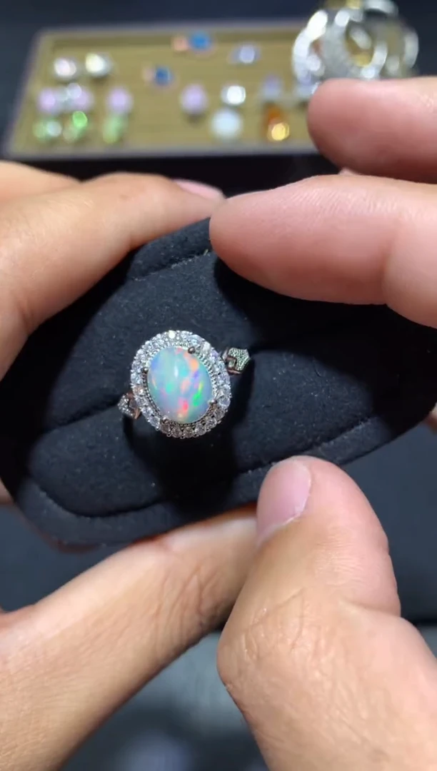 未镶嵌欧泊戒指G58【多样性发其一】