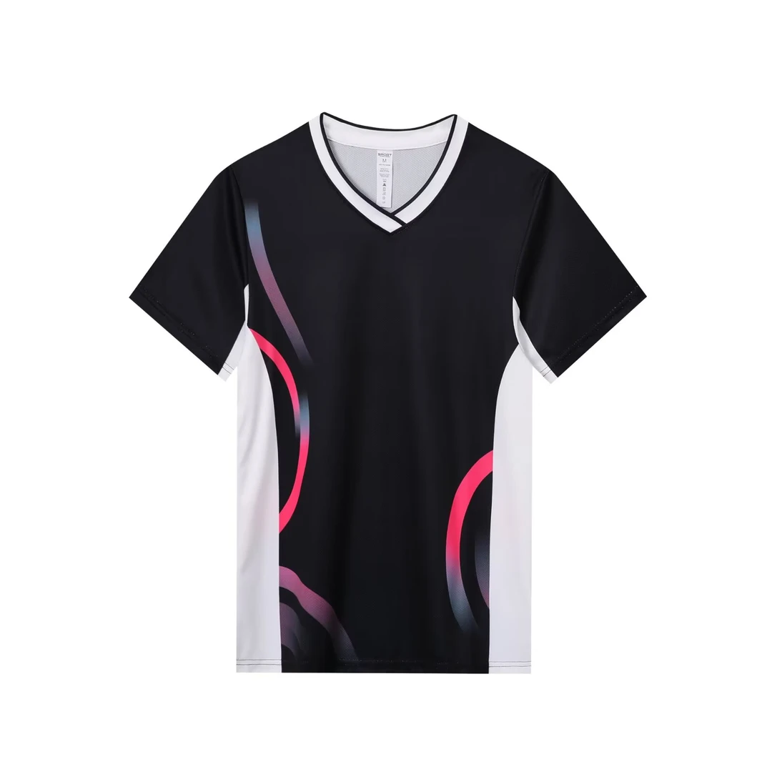 速干羽毛球服男女同款训练运动上衣比赛队服羽毛球比赛T恤定制