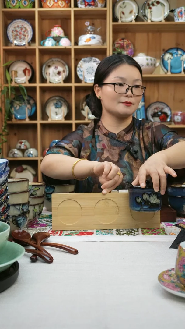 瓷片小可高温陶瓷餐具一组调料罐